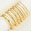 Vintage Boho Gold Color Metal Bangles Set for Women Punk Hiphop Textured Bracelets Fashion Wedding Daily Wear Party Jewelry Gift