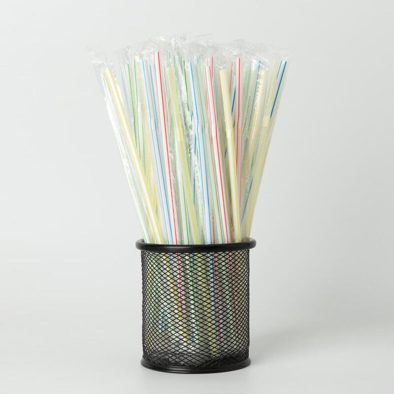 Qiqei Disposable Bendable Plastic Straws