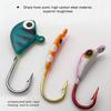 5PCS/Bag Lure Mini Ice Fishing Jigs Sharp Hook Tip with Strong Penetration Glow-in-the-Dark Jighead Hook Lure Fishing Tackle