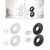 2 Set Dual Flush Valve Diaphragm Seal and Clip Easy To Install Wide Compatibility Replacement Part for Sv92467 Sv93467