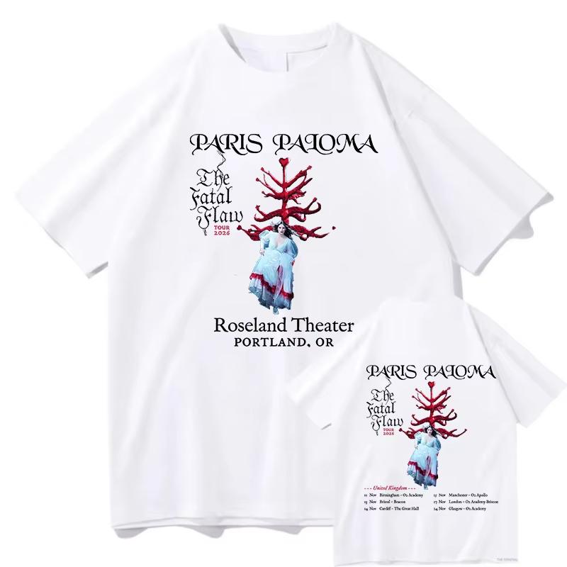 Summer Hot Paris Paloma The Fatal Flaw Graphic T Shirt Men Women Fashion Trendy T-shirt Y2K Harajuku Punk Gothic Round T-shirt
