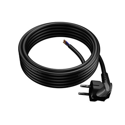 Power Cable With Angled Plug 5M 3X1.5Mm2 16A Uni-Schuko Black