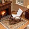 Dollhouse Miniature Rocking Chair, 1:12 Scale Exquisite Details, Lightweight Tiny Mini House Decoration, for Photo Props Micro Landscape