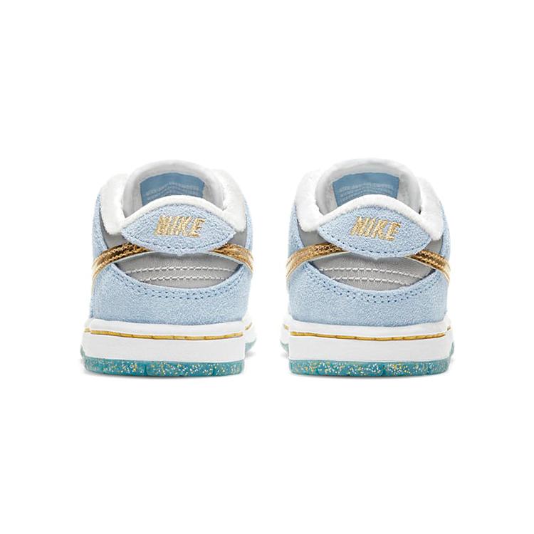 New Nike Kids X Sean Cliver SB Dunk Low Pro QS Td 'Holiday Special' Sneakers DJ2520-400