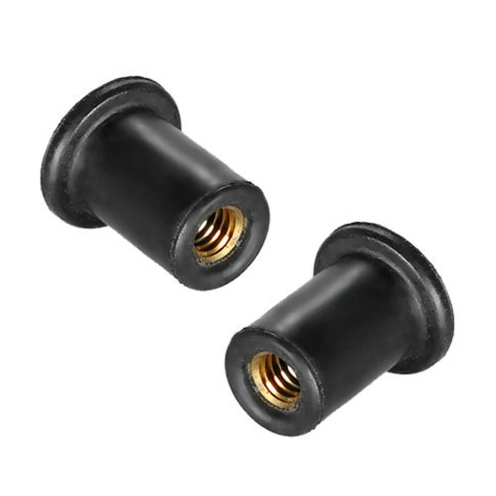 10 buc. Piulițe metrice din cauciuc pentru motociclete M4 M5, carena de parbriz, aluminiu anodizat, șuruburi, accesorii