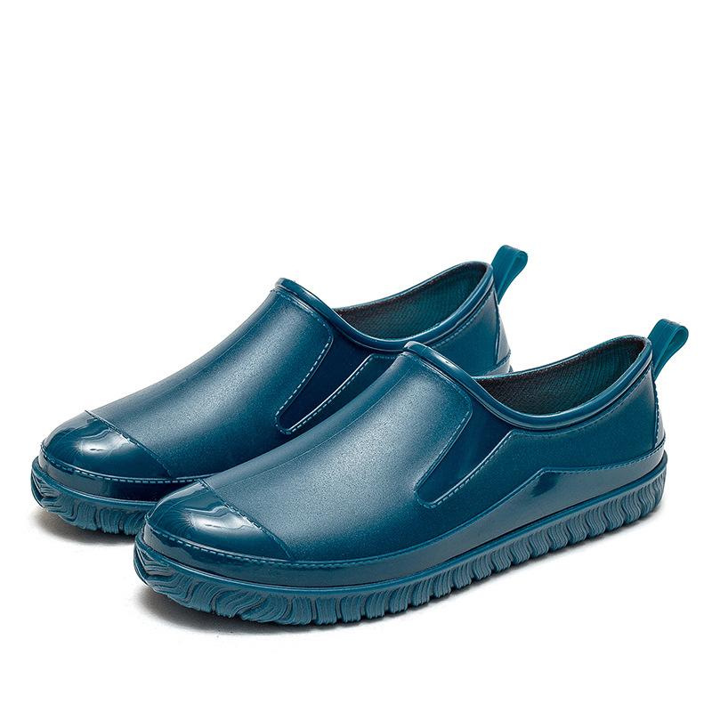 Adult casual versatile casual fashion low-top rain shoes women's waterproof short tube car wash four seasons work shoes