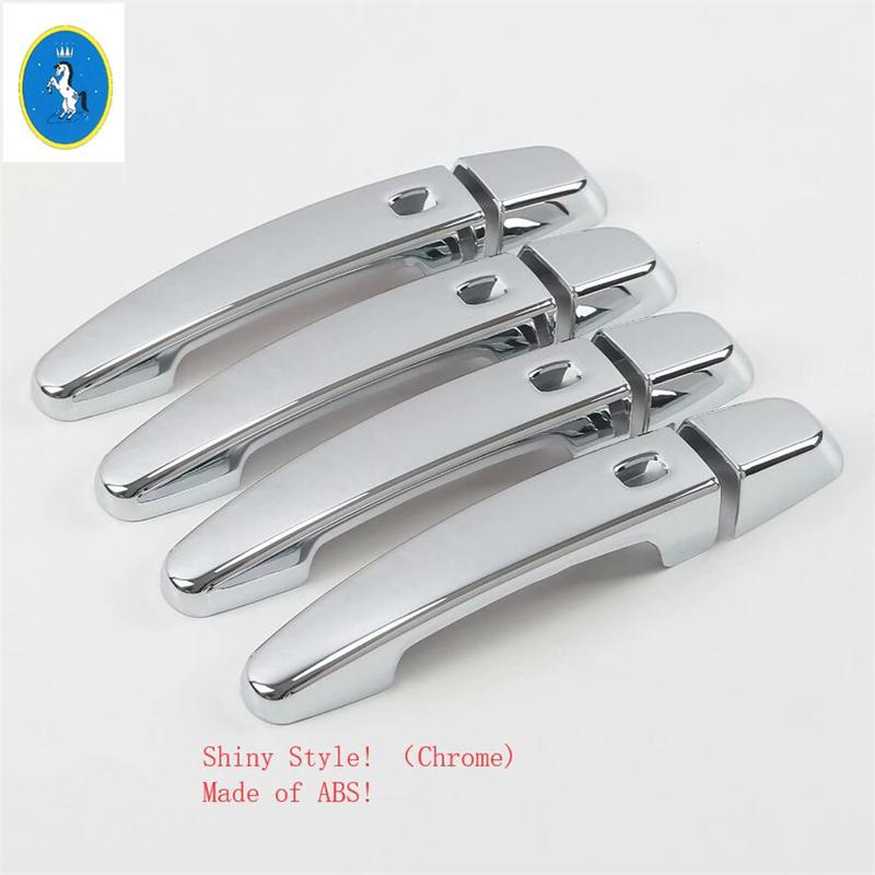 Car Door Handle Decoration Protection Cover Trim Fit For Chevrolet Equinox 2017 - Auto ABS Chrome Accessories Exterior Kit