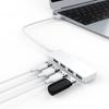USB Port Hub Multifunctional Plug Play Compact 4-in-1 USB 2.0 Extension Adapter for Laptop