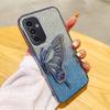 Applicable To Samsung A17 Mobile Phone Case S23 Electroplating Glitter M15 Diamond Quicksand A73 Butterfly A22S Protective Case