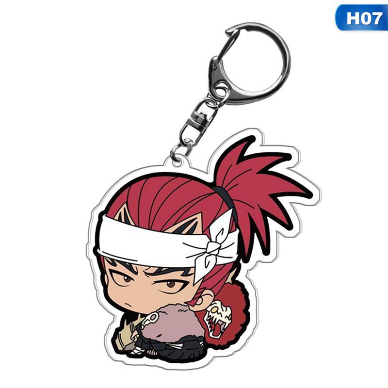 Bleach Anime Acryl Schlüsselanhänger Kurosaki Ichigo Kuchiki Rukia Byakuya Grimmjow Jeagerjaques