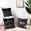 B-Brompton Bicycle Pattern Cushion Cover Inches Farmhouse Decor Home Throw Pillow Covers for Couch Decorations