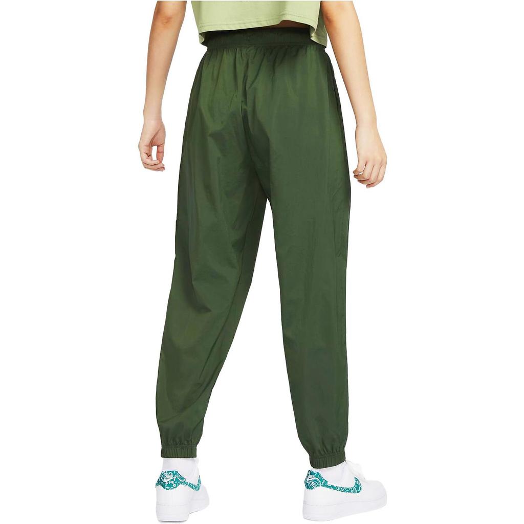 Nike Sportswear Solid Logo High-Waisted Tapered Joggers Women Bottoms Tree-Stem-Green FQ7008-306