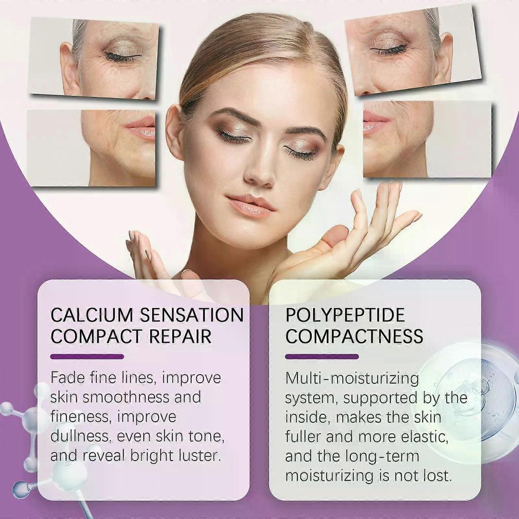 Peptidserum für das Gesicht, Kollagen-Feuchtigkeitsspendendes Gesichtsserum für Frauen Anti-Aging, Bietet Behandlung für feine Linien und Falten, Stärkt die Hautbarriere mit Vitamin B5