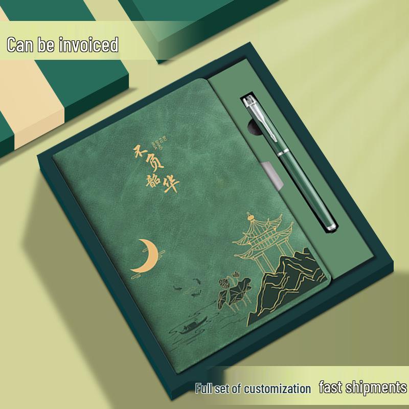 A5 Custom Thick Notebook: High-Value Student Prize & Enterprise Meeting Journal with Logo Printing.