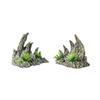2pcs/set Lifelike Simulated Ravine Ornament Decorative Rockery Stone Ornaments  Aquarium
