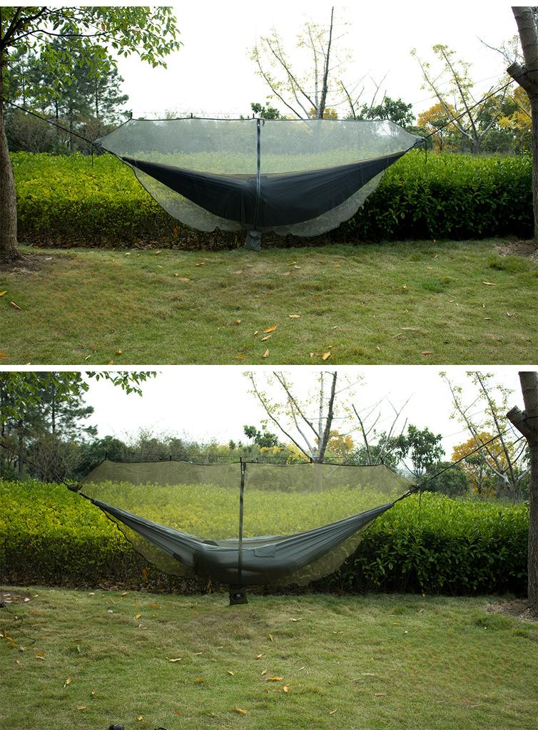 Leichtes tragbares Reise-Moskitonetz zum Aufhängen, Insektennetz für Camping-Hängematte, Outdoor-Campingausrüstung