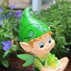 Resin Crafts Garden Elf Decor Funny Frog Figurine Creative Elf Frog Statue  Bonsai Decoration