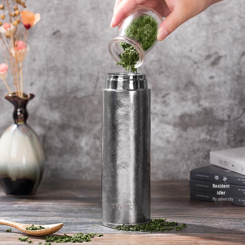 TAIC Pure Titanium Insulated Bottle with Tea Infuser