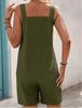 2026 Spring/Summer European and American Style Round Neck Solid Color Two-Piece Sleeveless Shorts Set for Women.