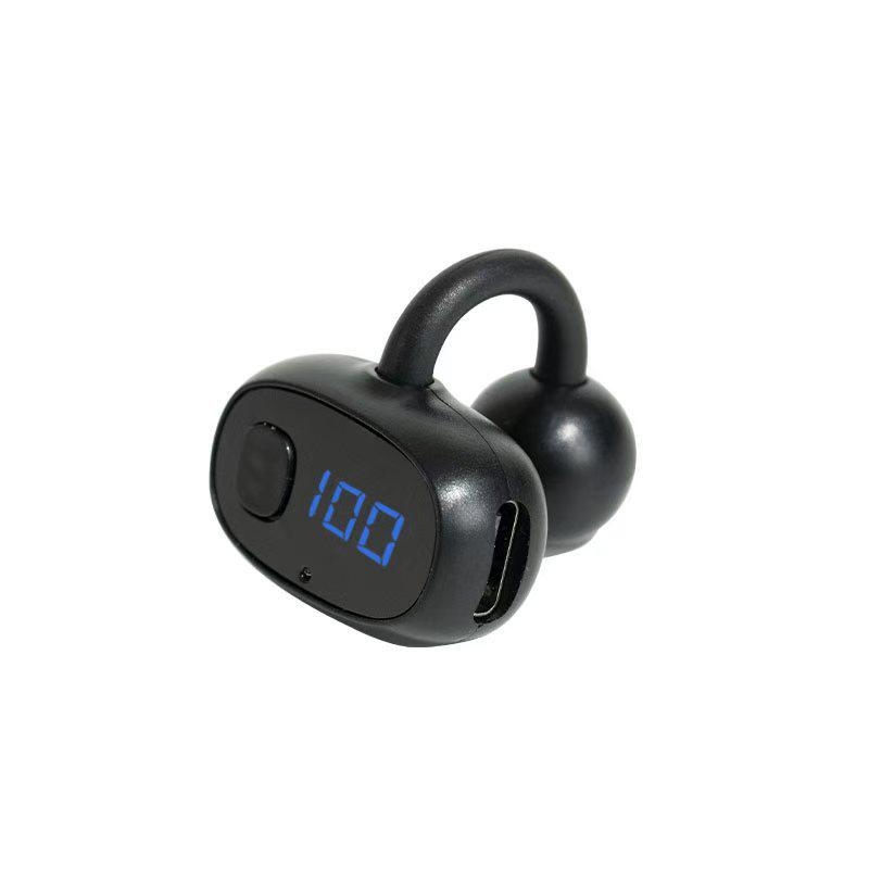 

Bone Conduction Bluetooth Headset Clip On Ear Sports Wireless Bluetooth Headset Digital Display