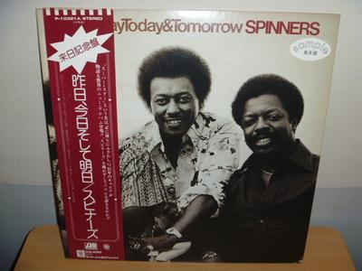 LP Record SPINNERS  Yesterday Today  Tomorrow P10321A ATLANTIC 1977 Japan SoulFunk Used