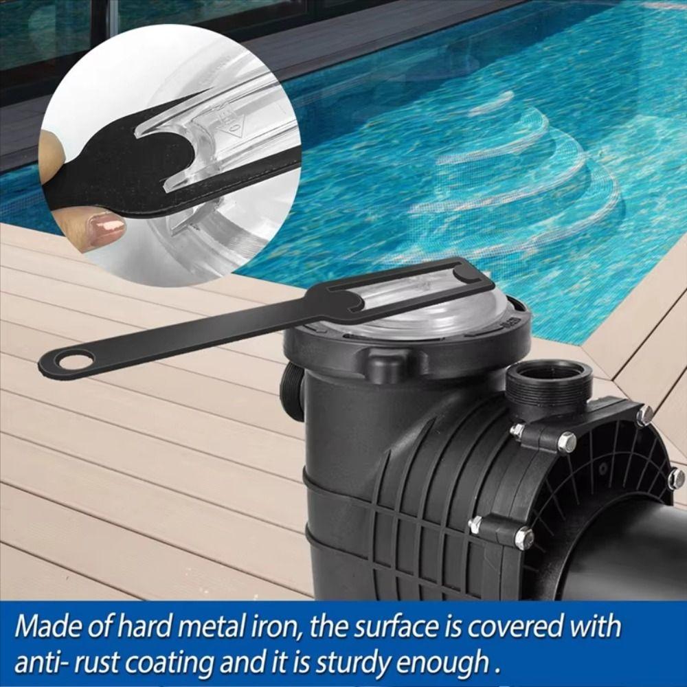Metal Lid Removal Wrench Durable Swimming Pool Wrench Filter Pump Cover Removal Wrench  Pumps