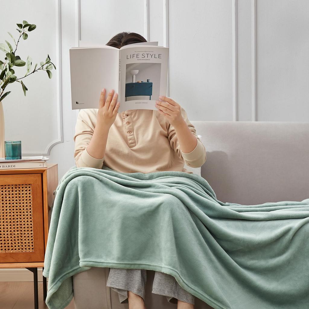 Hansleep Winter Soft To the Suitable for All Seasons Cardamom Blanket, Single, Blanket, 140x200cm, Microfiber, Touch, Flannel, Washable, Antistatic,