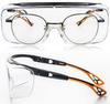 3pcs Anti-fog Safety Glasses Transparent Lens Blue Light Blocking Unisex Protective Glasses