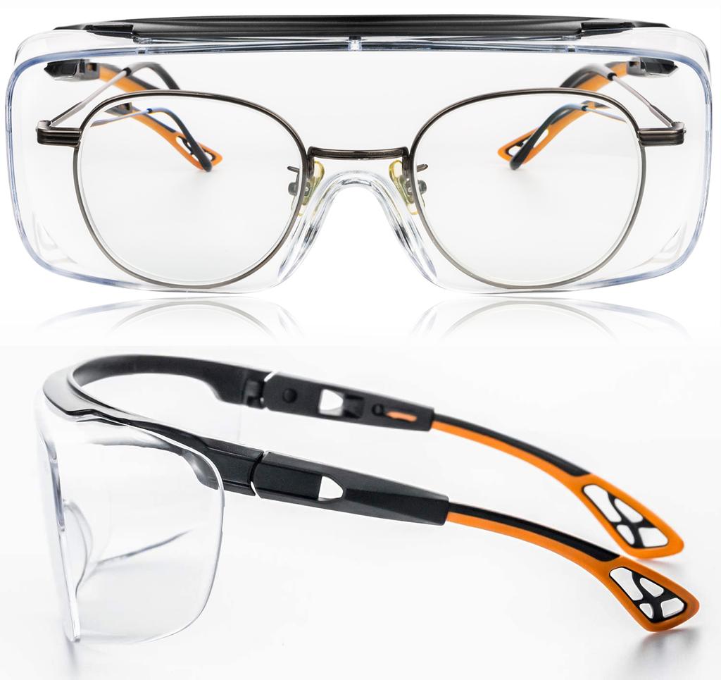 3pcs Anti-fog Safety Glasses Transparent Lens Blue Light Blocking Unisex Protective Glasses