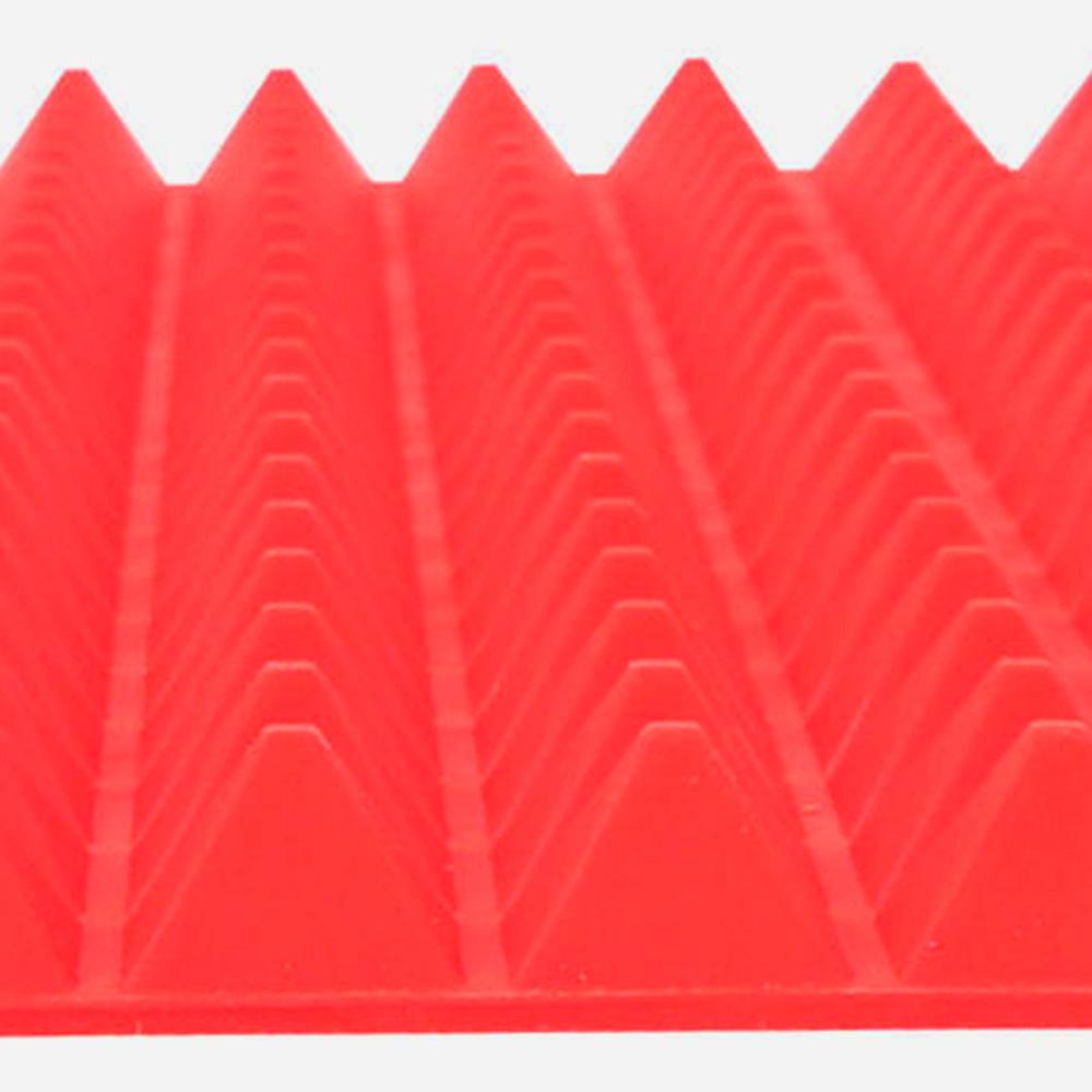 40x27 ס"מ תבנית אפייה פירמידה אדומה ברביקיו Nonstick מחצלת סיליקון מגש ברביקיו תנור מיקרוגל