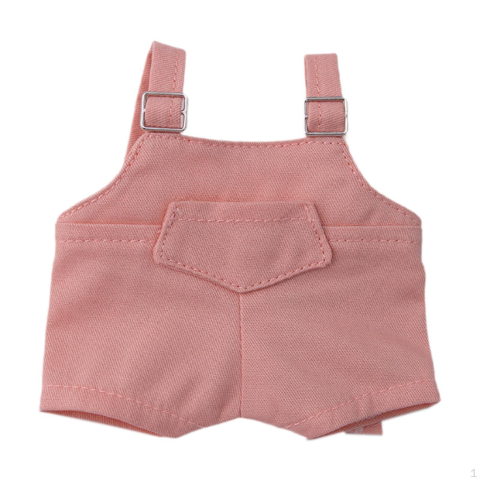 

15см 17см плюшевая кукольная одежда, комбинезоны, костюмы своими руками, мультяшные мягкие игрушки, одевалки pink