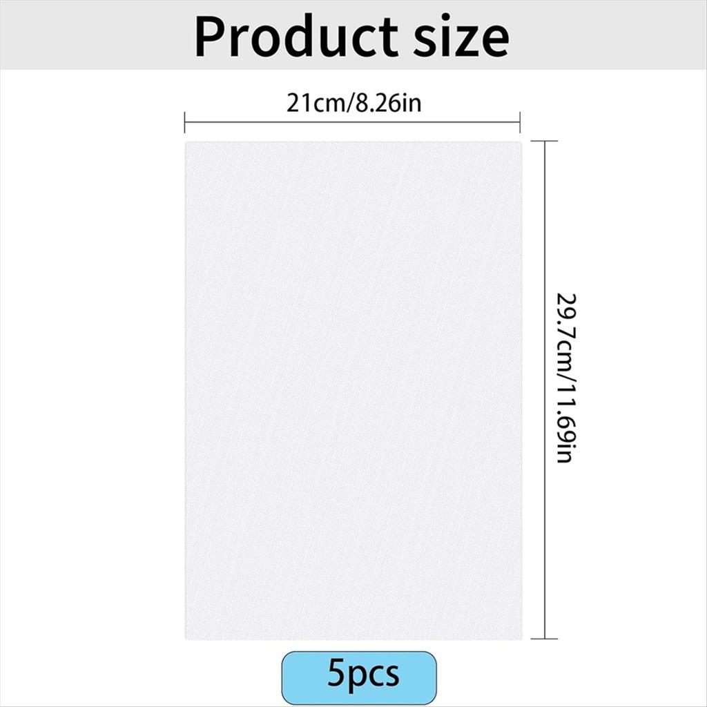 BHBL Stick & Embroidery Paper for Embroidery Dissolvable Embroidery Transfer for Transferring Embroidery Patterns 5PCS