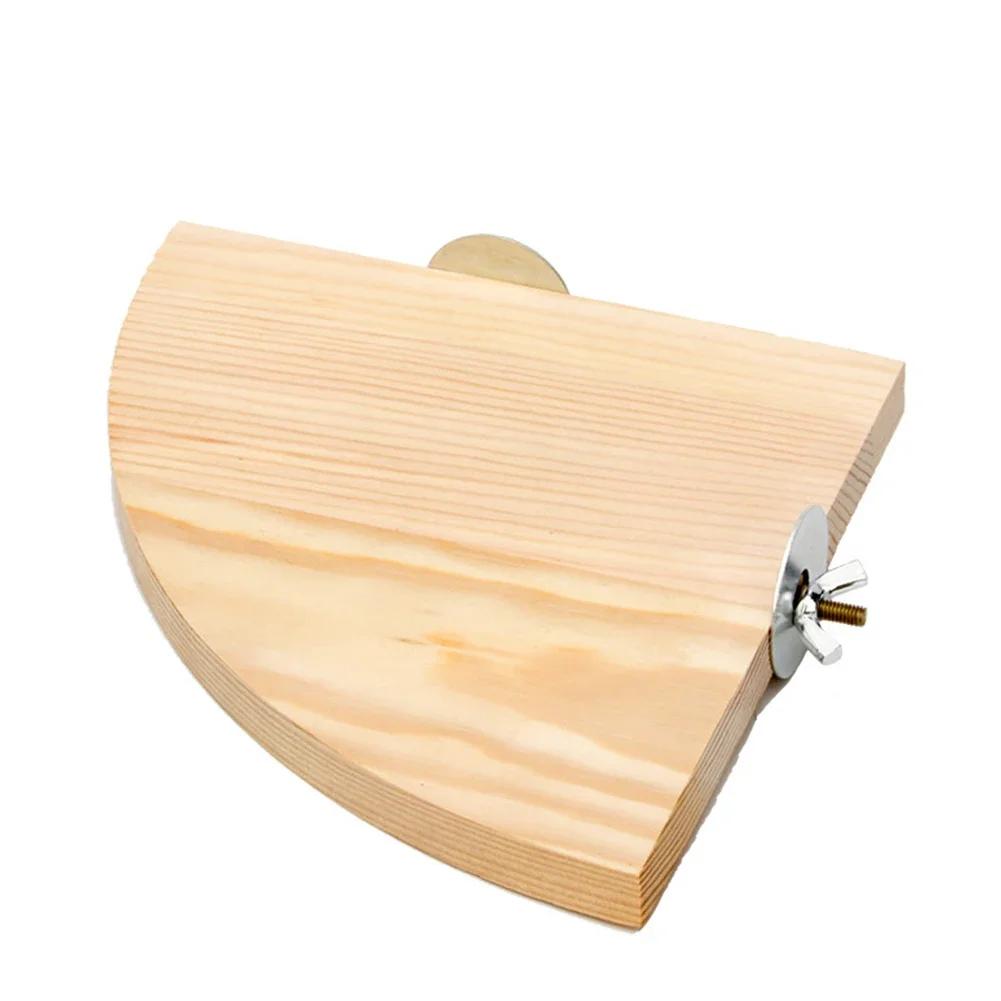 Bird Perch Platform Stand Wood Perch Bird Platform Parrot Stand Playground Cage Accessories for Small Anminals Rat Hamster