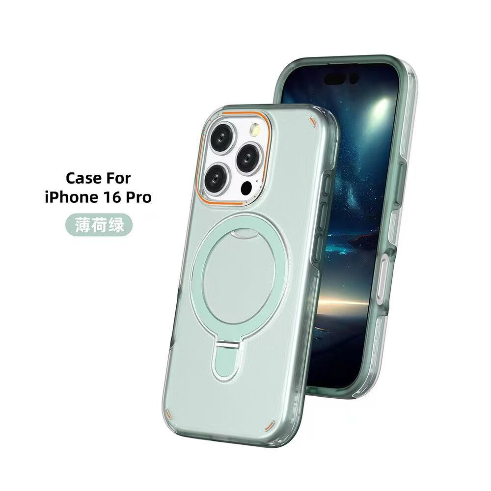 17 Applicable iPhone17promax magnetic suction bracket 17pro Apple 16 mobile phone case 16proma cover 16pro