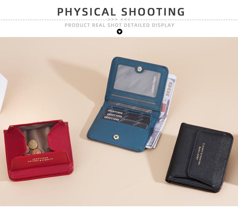 Japanese Short Women's High-End Mini Wallet and Coin Purse