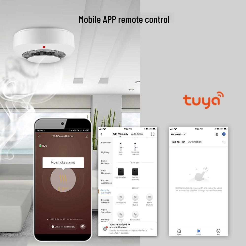 Tuya Smart WiFi Smoke Detector with Mobile Alerts