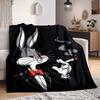 1pc Bugs Bunny Flannel Throw Blanket Lightweight Soft Warm All Season Blanket for Sofa, Bed, Travel,L1028086