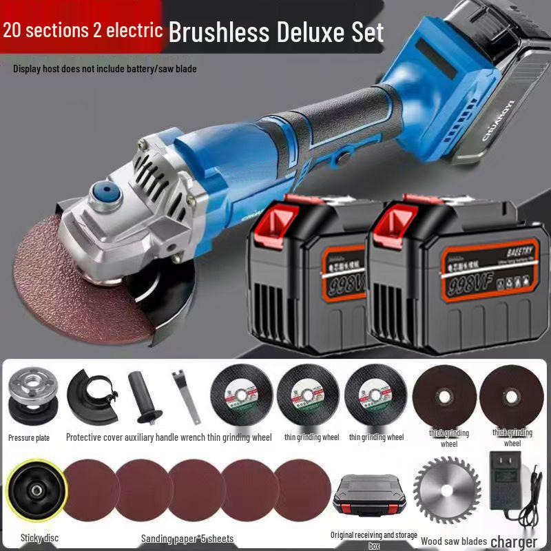 High-Power Brushless Rechargeable Lithium Angle Grinder & Multi-Functional Tool
