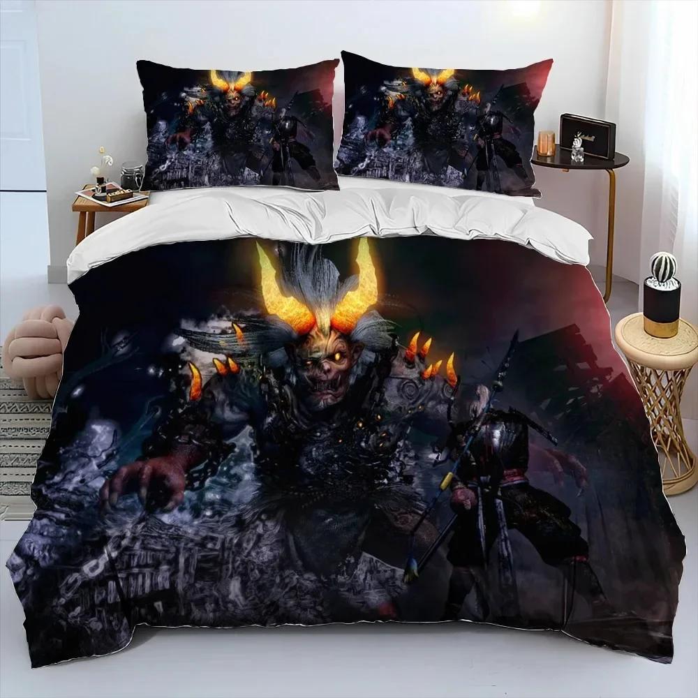 3D Sekiroshadows Die Twice Game Comforter Bedding Set Printed Duvet Cover Pillowcase Single Double Queen Super King Size Sets