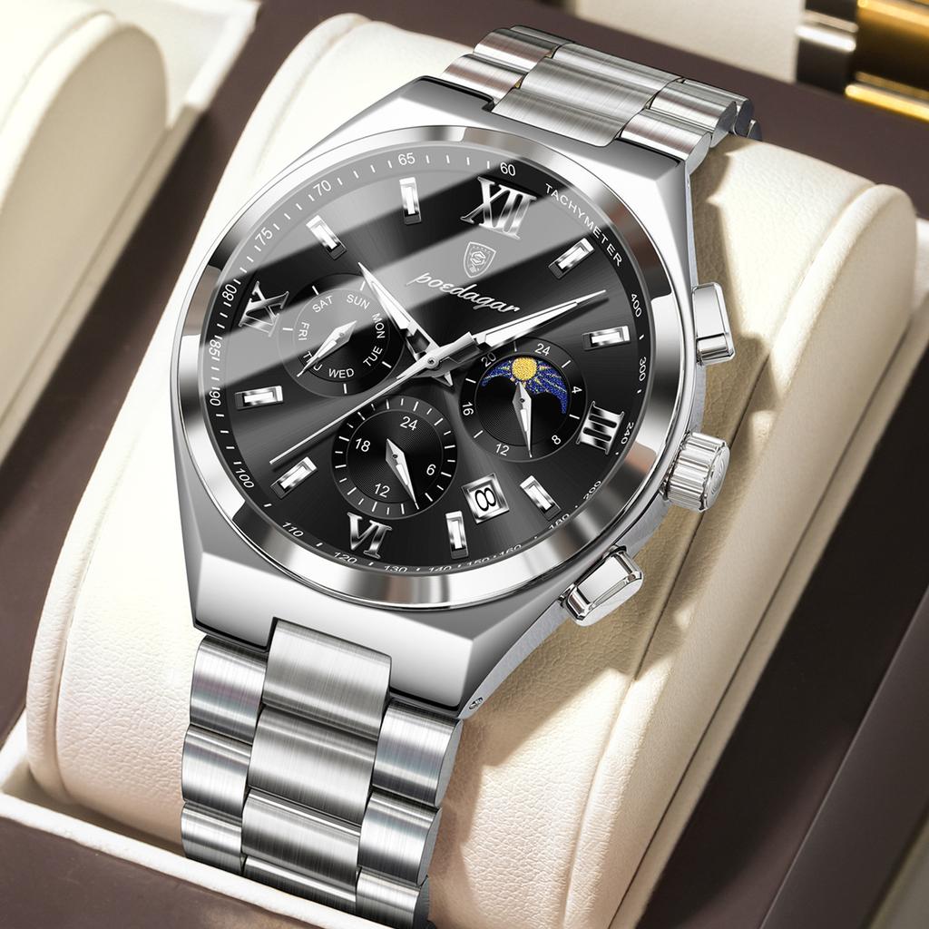 Top Brand New Chronograph  Fashion Watch Luminous Waterproof Men's Wrist Watch