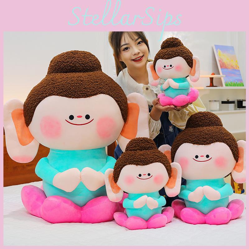 Little Lotus Buddha Plush Toy Cute Doll Girls Kid Room Decoration Birthday Gift