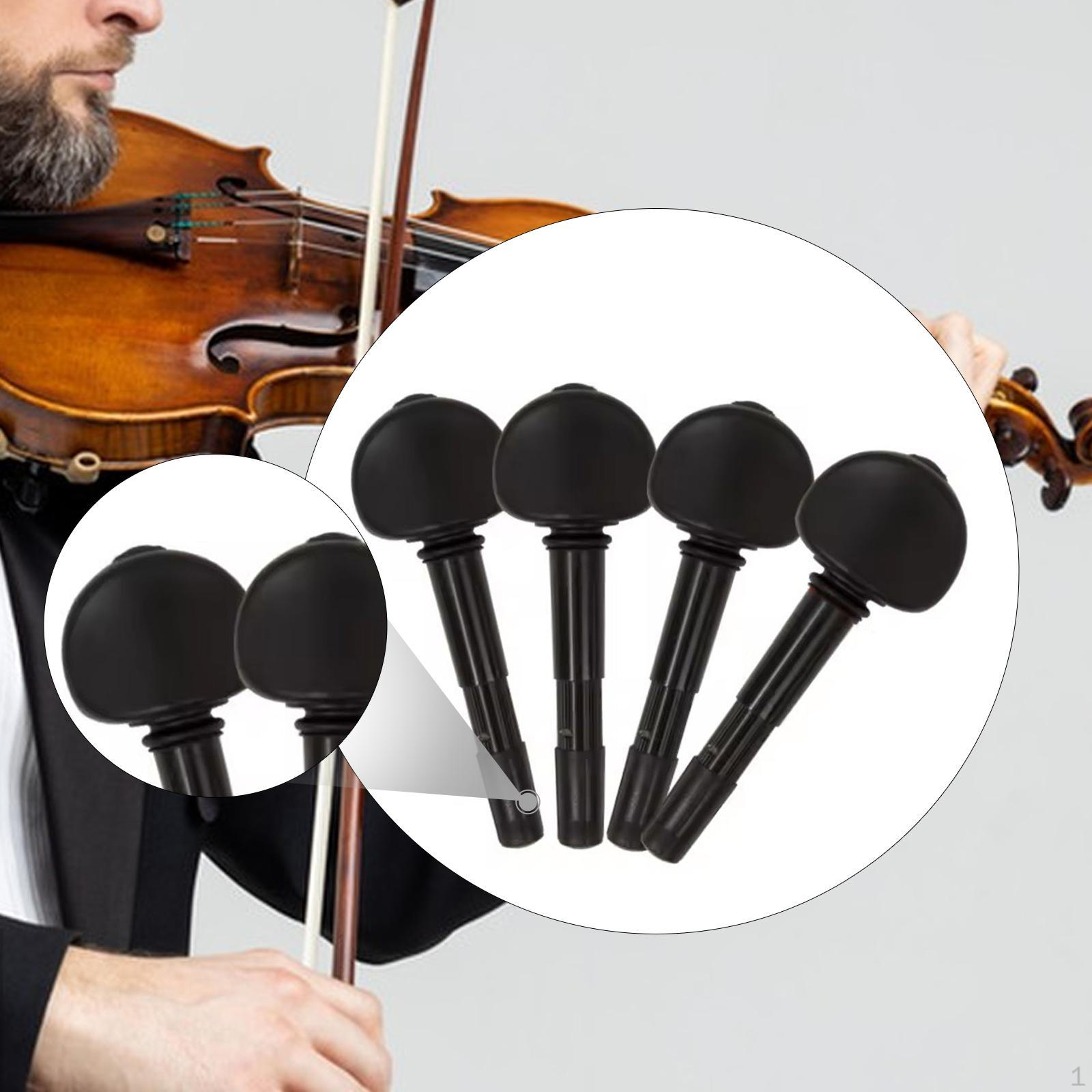 

4 Pieces Cello Fiddle Tuning Peg Set String Instrument Accessories Sturdy Mechanical 10.8mm