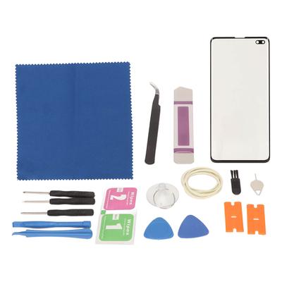 Front Outer Screen Glass Cover Replacement with Professional Maintenance Tools for Galaxy S10+Plus