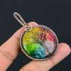 Tree Of Life Rainbow Solar Quartz 999 Copper Wire Wrapped Pendant, Handmade Gemstone Pendant Jewelry, Gifts For Wife Brand New Pendant