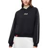 Fila X Magic Stick Collaboration Logo Print Hoodie Women Hoodies Navy-Blue F11W319206F-NV