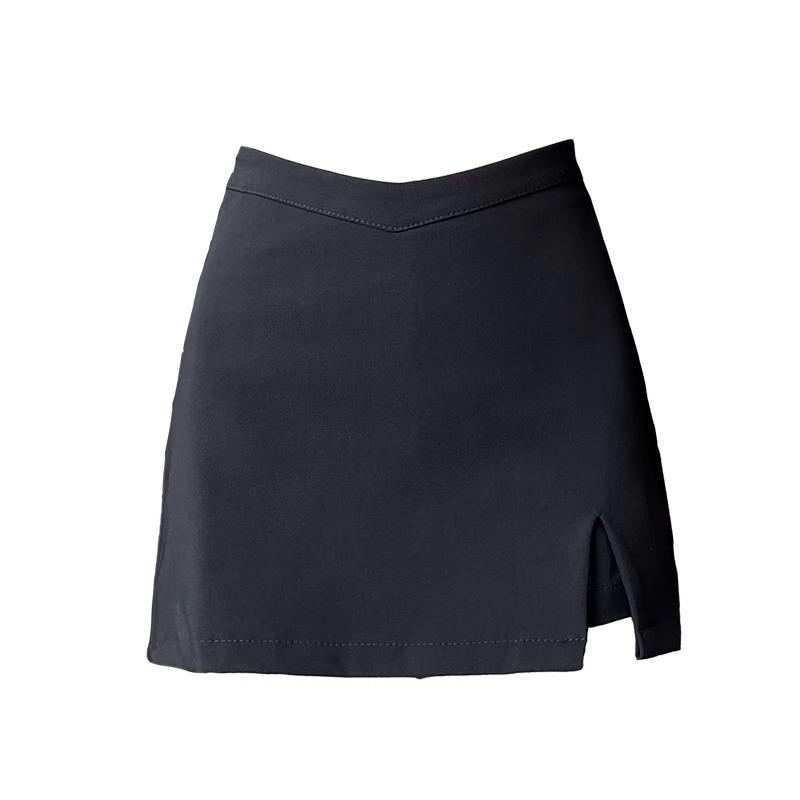 2024 Spring Women's V-Shaped High Waist A-Line Miniskirt