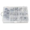 55Pcs Fishing Rod Guides Line Rings Set Stainless Steel Ceramic 9 Different Sizes Fishing Rod Guides Tip Rings
