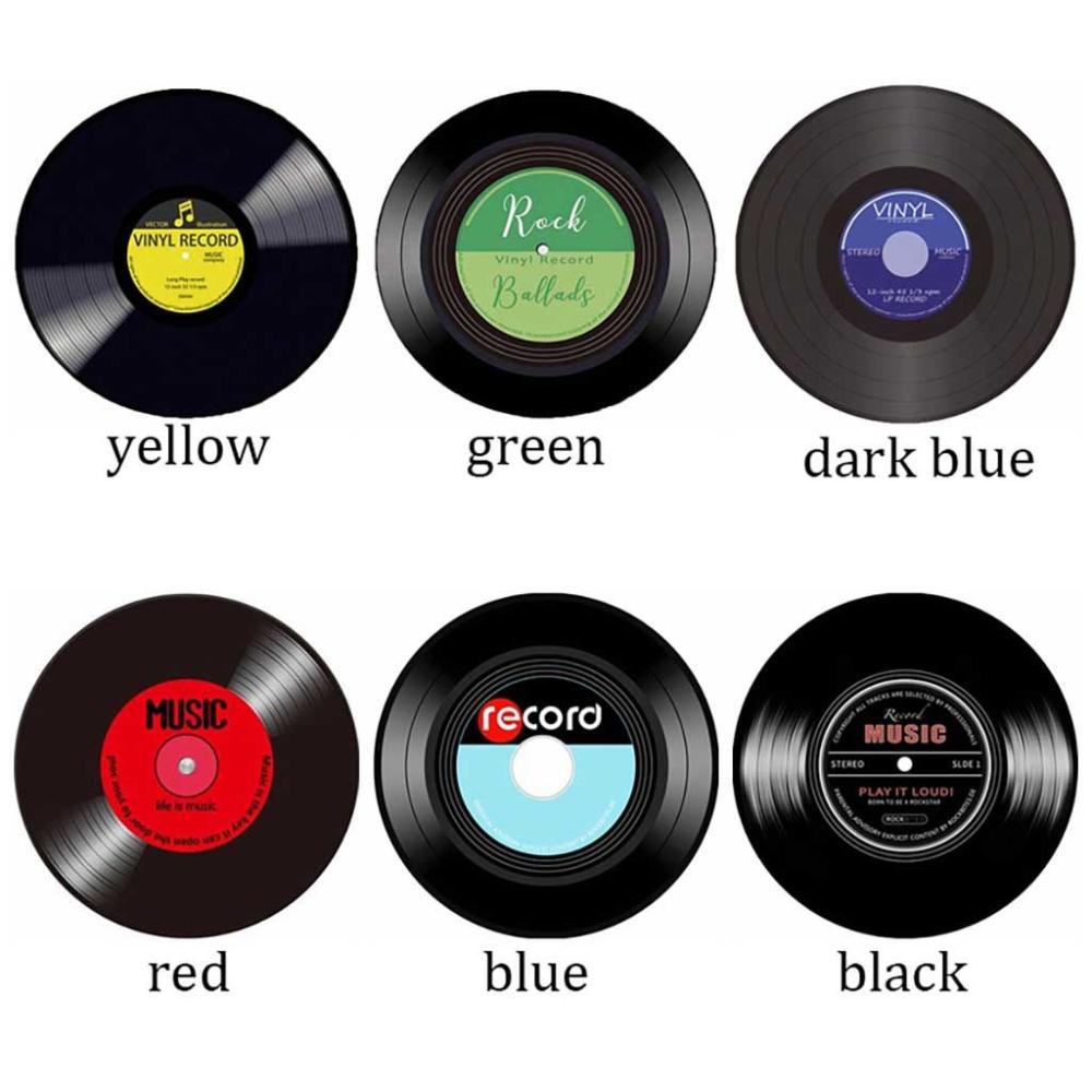 Doormat Vinyl Record Pattren Household Anti-Slip Home Decor Carpet Floor Mat Music Record Rug