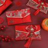 New Year Blessing Words Brocade Red Envelope New Year Money Bag  Chinese Wedding