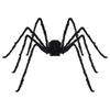 Halloween Spider Decoration with Nets 2 Pcs Black and White